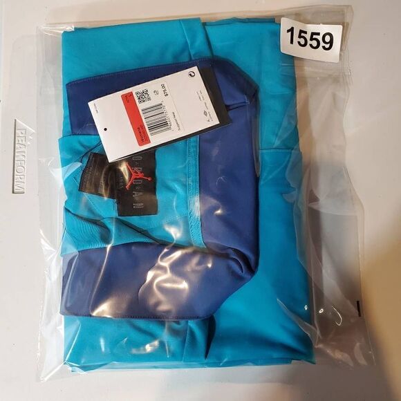 Jordan Shirt Womens Large Blue Air Colorblock Camp Loose Fit Button Up - Picture 7 of 7